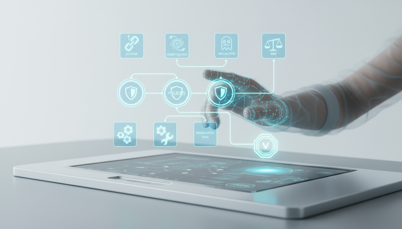 Evidence capture and knowledge-graph mapping: analyst interacting with a holographic 3D knowledge graph suspended over a slee