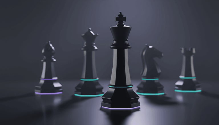 Chess pieces symbolizing AI decision intelligence and validation by Suprmind.