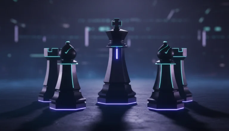 Chess pieces symbolizing AI decision intelligence and validation by Suprmind.