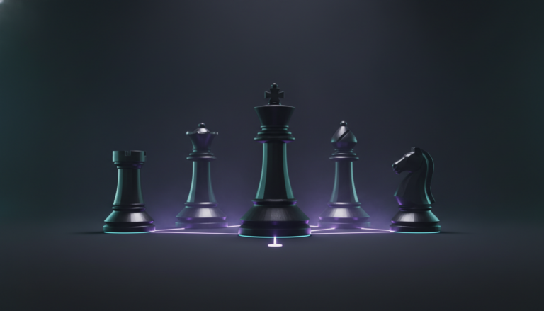 Chess pieces representing AI decision intelligence and multi AI orchestrator by Suprmind.