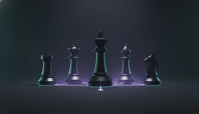 Chess pieces representing AI decision intelligence and multi AI orchestrator by Suprmind.