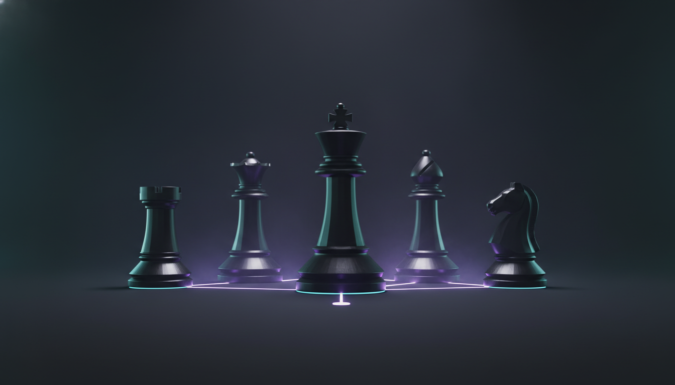 Chess pieces representing AI decision intelligence and multi AI orchestrator by Suprmind.