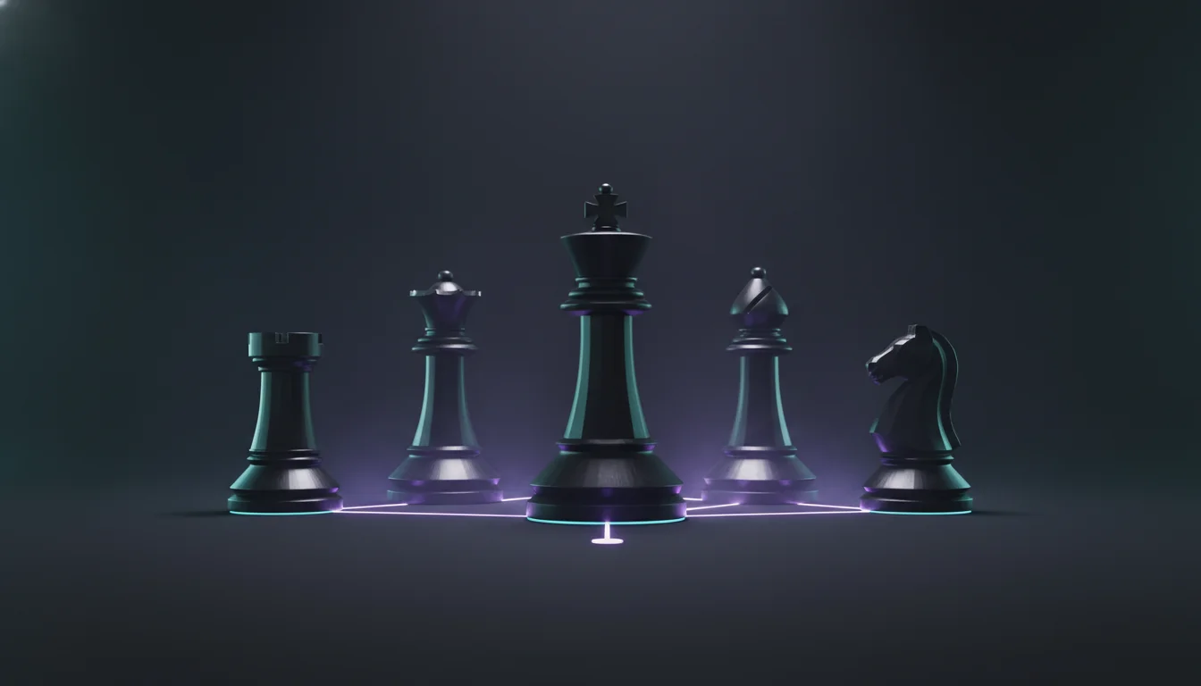 Chess pieces representing AI decision intelligence and multi AI orchestrator by Suprmind.