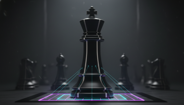 Chess king symbolizing AI decision intelligence and multi AI orchestrator by Suprmind.