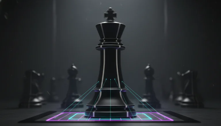 Chess king symbolizing AI decision intelligence and multi AI orchestrator by Suprmind.