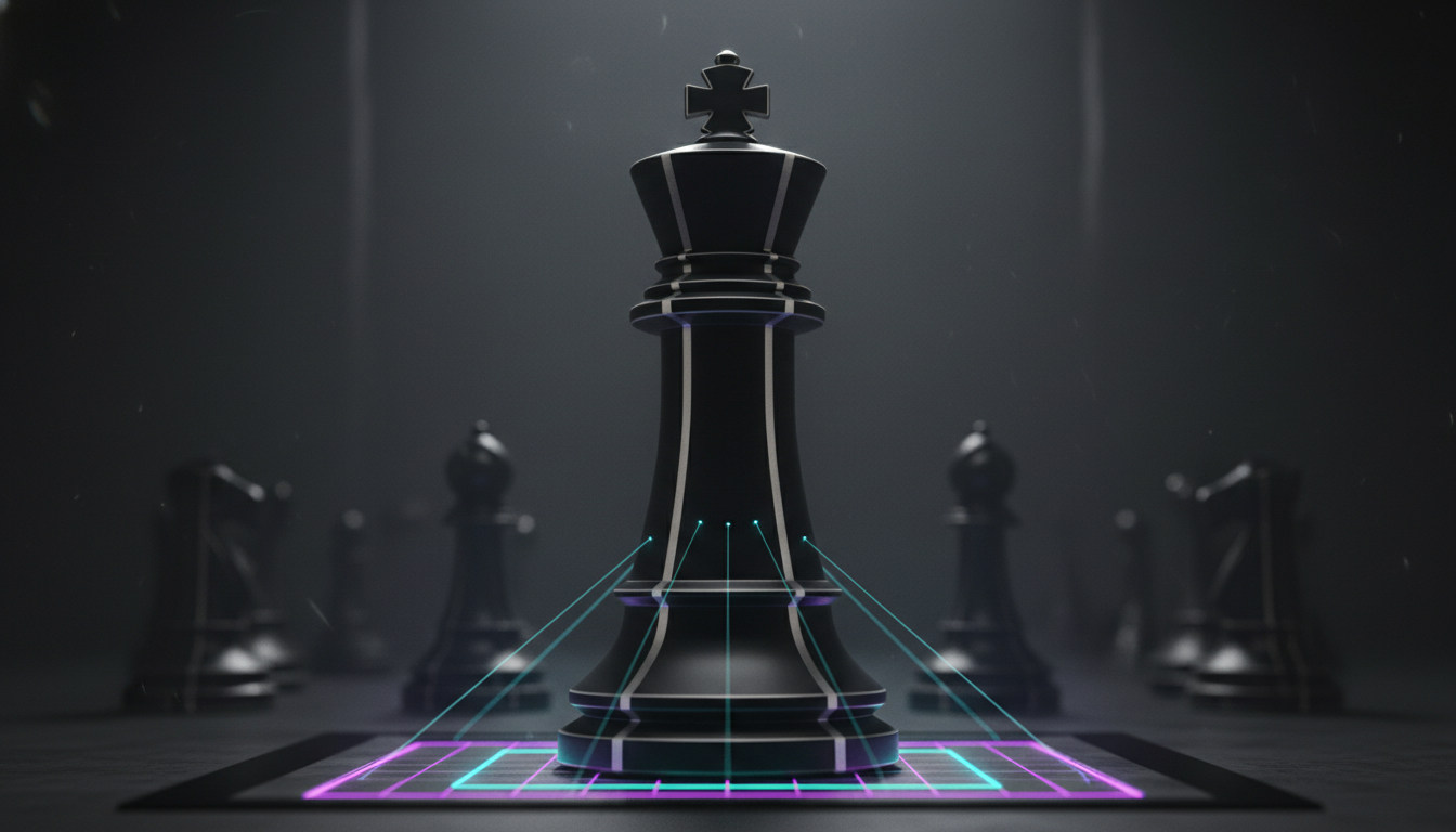 Chess king symbolizing AI decision intelligence and multi AI orchestrator by Suprmind.