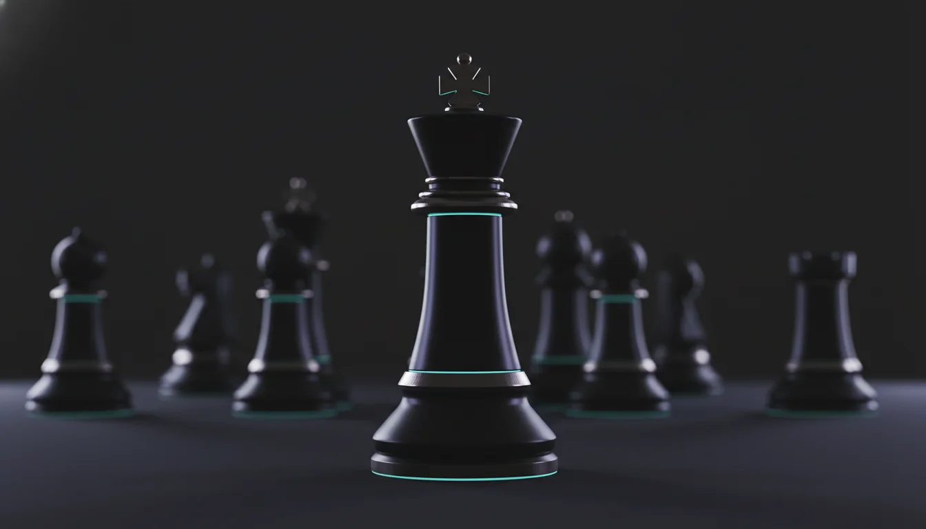 Chess pieces symbolizing AI decision intelligence and multi AI orchestrator for businesses.