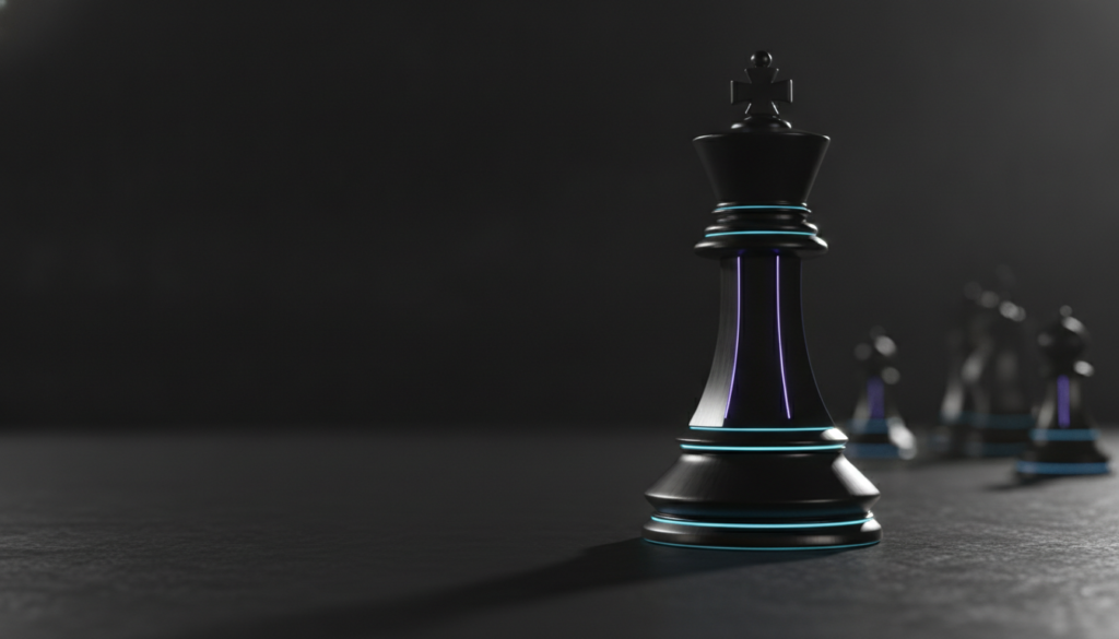 Chess piece symbolizing AI decision intelligence by Suprmind.