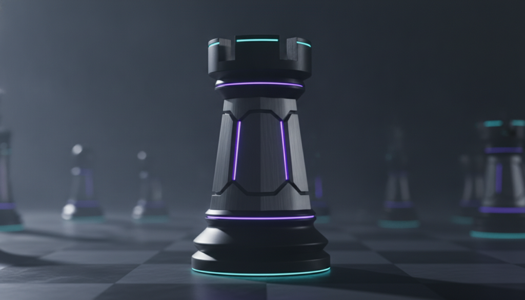 Chess rook symbolizing AI decision intelligence and risk management by Suprmind.
