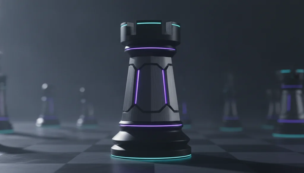 Chess rook symbolizing AI decision intelligence and risk management by Suprmind.