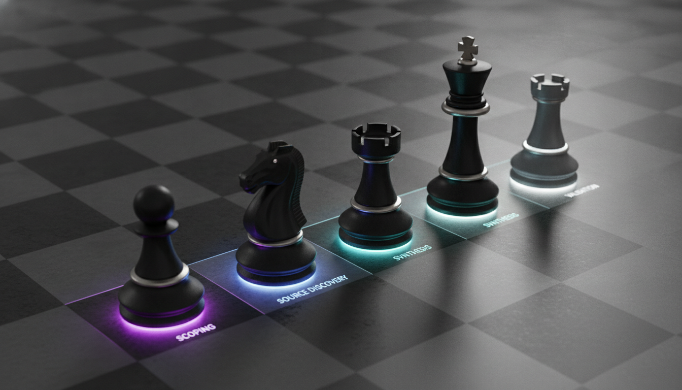 Cinematic ultra-realistic 3D render at extreme low angle of four monolithic chess pieces (pawn, knight, rook, king) in heavy 