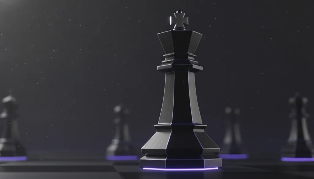 Chess king symbolizing AI decision intelligence and multi AI orchestrator by Suprmind.