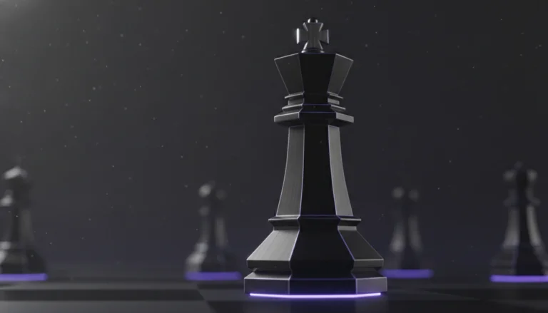 Chess king symbolizing AI decision intelligence and multi AI orchestrator by Suprmind.