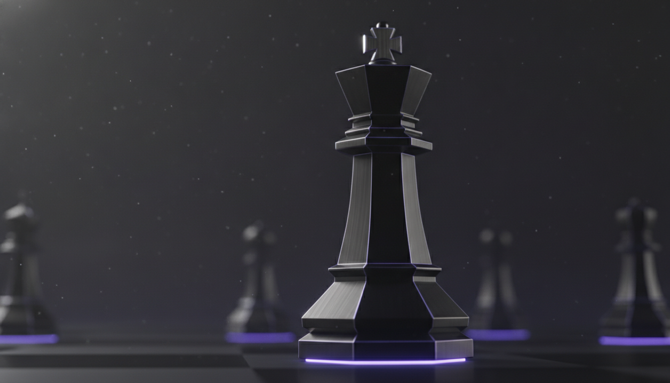Chess king symbolizing AI decision intelligence and multi AI orchestrator by Suprmind.