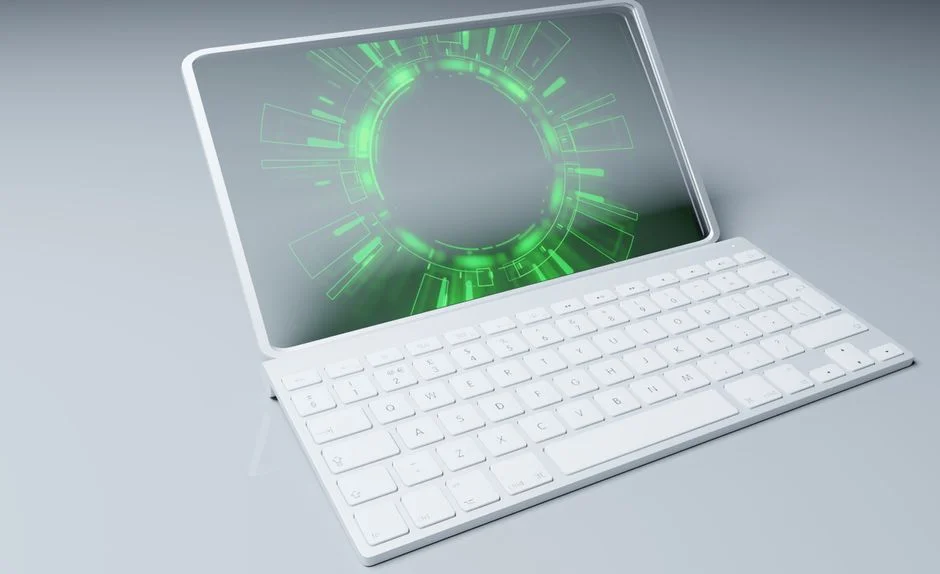 Modern workspace with digital interface for AI decision making by Suprmind.