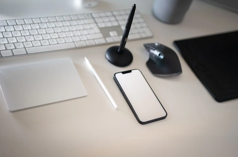Modern workspace with digital tools for AI decision making by Suprmind.